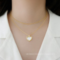 Fashion Simple Peach Heart Pendant Necklace Jewelry